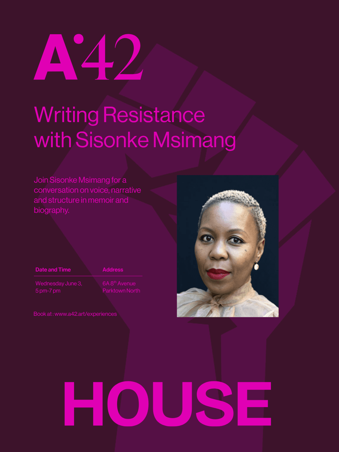 SOLD OUT Writing Resistance with Sisonke Msimang